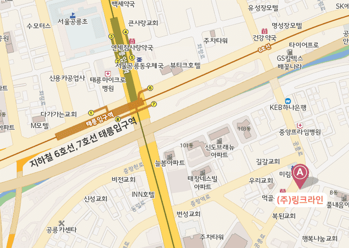 회사 위치 약도 이미지